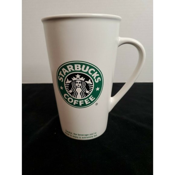 2005 Starbucks Grande Mermaid Check Box Ceramic Mug 16 oz